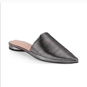 Avec Les Filles Alessia Gunmetal Mules Sz 8